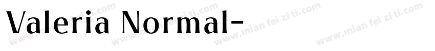 Valeria Normal字体转换